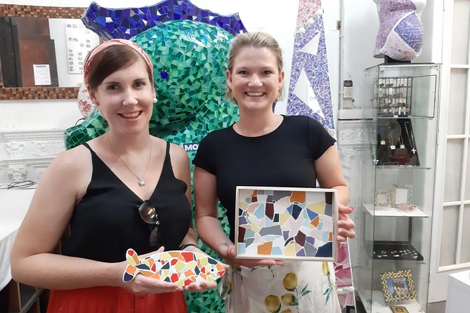 Guided Gaudí Trencadís Mosaic Workshop in Barcelona 2 Hours - Mosaiccos workshop flow: from choosing your design to finished grout