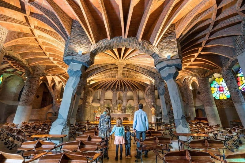 Highlights Guided visit to Gaudi's Crypt and Colonia Güell - Gaudí’s Garden: the plans that couldn’t become the final church