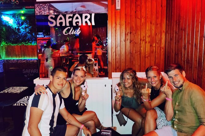 Nightlife Tour - Barcelona Bar Crawl with Flamingos - Rambla Catalunya at night: a prettier pause between venues