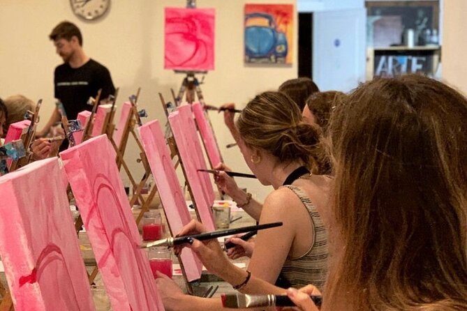 Paint & Wine Workshop in an Art Studio in Barcelona - What happens during your 3 hours at Arte Bar