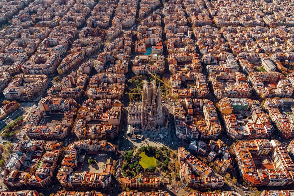 Private Barcelona & Montserrat Helicopter Tour - Sagrada Familia from above: what you’ll actually notice
