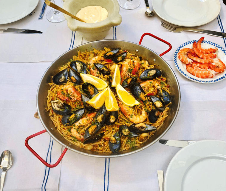 PRIVATE GASTRONOMIC EXPERIENCE IN A LOCAL HOME - Main Course: Seafood Fideuà (Not Paella, but Very Close)