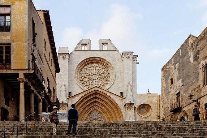 Private Tarragona and Sitges Tour with Hotel pick-up from Barcelona - Entering the Tarragona amphitheater by the Mediterranean