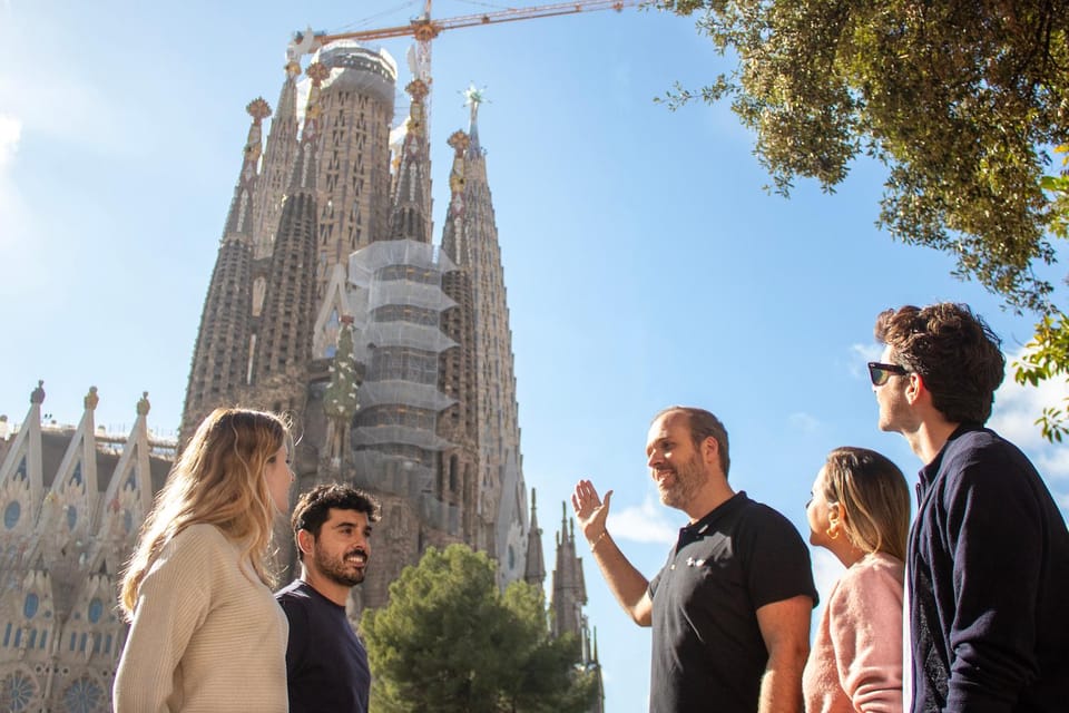 Sagrada Familia with Official Guide & Fast-Track Entry - Inside the basilica: stained glass, light, and the forest-column effect