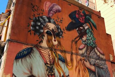 Street Art, Sculptures & Crime Stories Walking Tour – Barcelona - Stop 2: La Rambla and Miró’s Mosaic You Step On Every Day