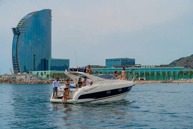 Sunset yacht ride in Barcelona + snacks and drinks - Stop 2: Hotel W water-time for a real break