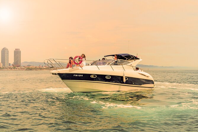 Sunset yacht ride in Barcelona + snacks and drinks - Stop 1: Barceloneta Beach viewpoints from the water