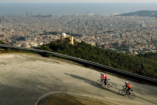 The hills around Barcelona by roadbike, private tour. Pick up/drop off included. - The Climb: 7 km Up to Tibidabo’s 500 m Summit