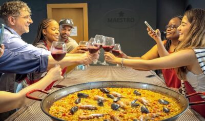 ⭐︎ Barcelona: Paella Maestro Market Tour & Sangria & Tapas - The Professional Chef’s Paella Workshop (Seafood) in 2.5 Hours